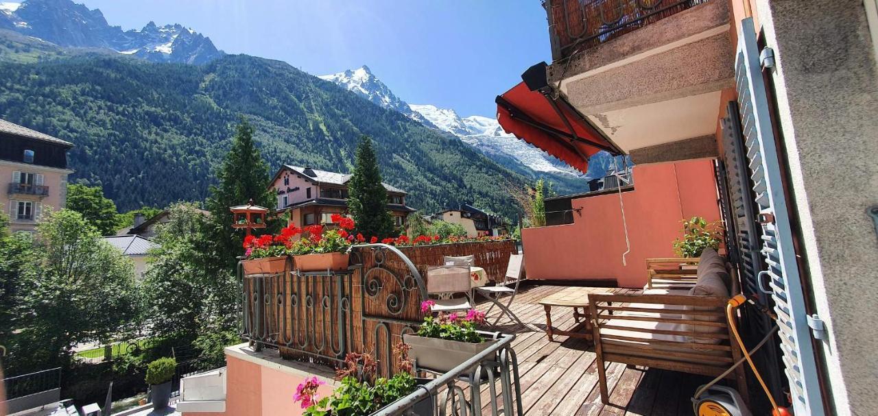 Chamonix Hyper Centre . Terrasse Vue Mont Blanc . Parking Apartment ภายนอก รูปภาพ